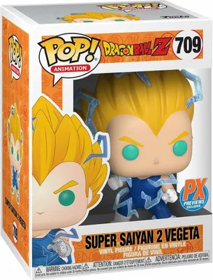 Produktbild von Dragon Ball Z - Super Saiyan 2 Vegeta 709 PX Preview Exclusive - Funko Pop! - Vinyl Figur