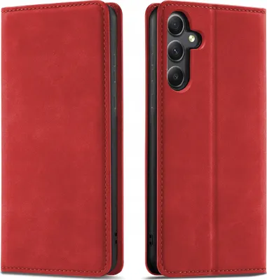 Immagine prodotto di Custodia con patta per Samsung A36 | A37 5G con chiusura magnetica in pelle + vetro