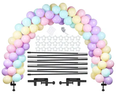 Produktbild von Ballonbogen Ballonbogenset Ballonbogenständer - 365,7 cm - Schwarz - Für Geburtstage und Hochzeiten