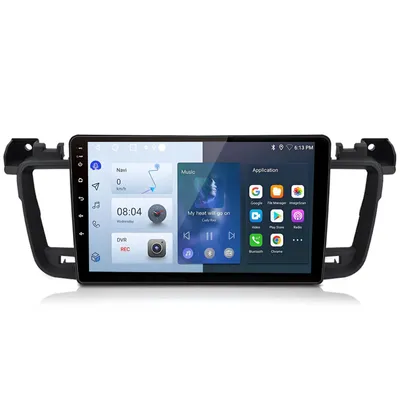 Obrázek produktu pro 9'' Android 15, 2+64 GB, CarPlay, DAB+, autorádio pro Peugeot 508 (2011–2018), GPS navigace, SWC, Wi-Fi, DSP, Bluetooth