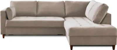 Produktbild von Lisa Design ANNA, Ecksofa mit Schlaffunktion, 5-Sitzer, zeitgenössischer Stil, rechts , Beige
