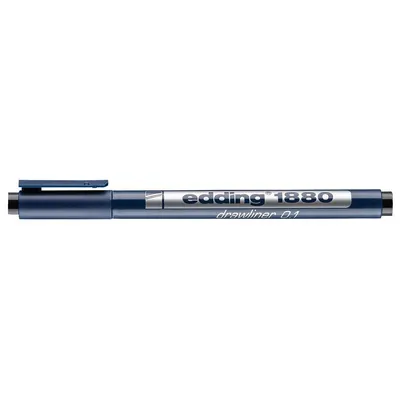 Zdjęcie produktu dla Edding 1880 | Precyzyjny długopis z cienką końcówką 0,25 mm czarny