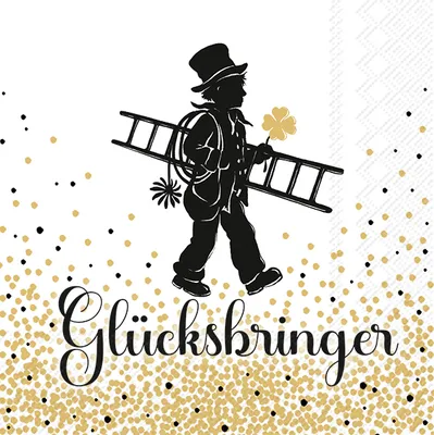 Produktbild von GLÜCKSBRINGER Gold Cocktail-Servietten C1029309