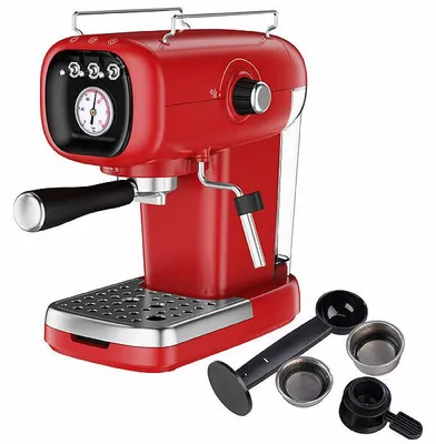 Image de Machine à expresso rétro avec porte-filtre compatible Nespresso
