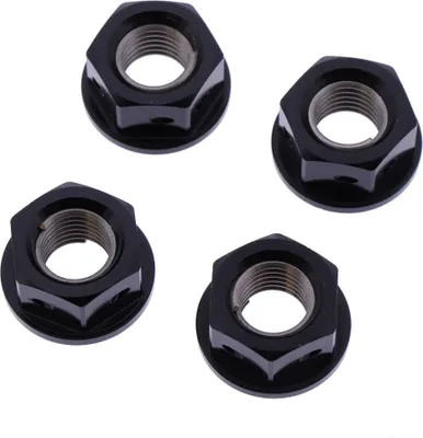 Produktbild von Satz von 4 Kronenmuttern JMP M10x1,25 mm schwarz Rennaluminium