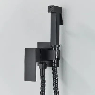 Immagine prodotto di Doccetta per bidet - Rubinetteria per bidet - Montaggio a parete - Montaggio monoforo - Getto orizzontale - Doccetta - - Bianco