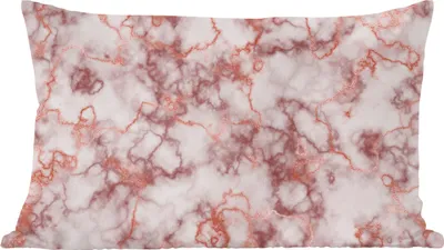 Produktbild von MuchoWow® Zierkissen Sofakissen Wohnzimmer Dekokissen 60x40 cm Roségold - Marmor - Achat - Luxus - Kopfkissen - Polster mit Foto