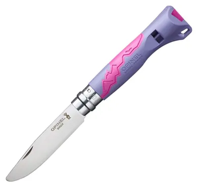 Produktbild von Opinel N°07, Gleitgelenk-Messer, Camper/scout, Absetzpunkt, Edelstahl, Polyamid, Violett
