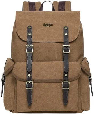 Produktbild von Retro Rucksack 20L Khaki für Damen und Heren