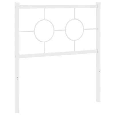 Produktbild von vidaXL Ersatz-Kopfteil Metall Weiß 80 cm