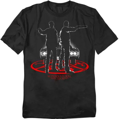 Immagine prodotto di Maglietta "Supernatural" unisex, taglia L, colore nero. Adatta sia per uomo che per donna. (Codice prodotto: TV38328)