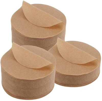 Produktbild von Pergamenbogen - Runde Nicht-Anhaftende Pergamentbögen - 11 cm - 500 Stück - Ideal für Backen und Einpacken