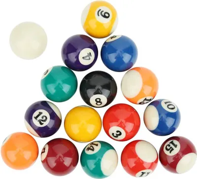 Produktbild von Trainingsbälle für Poolbillard - 16 Stück umweltfreundliches Spielzeug für Kinder - 38 mm Mini-Pooltisch Zubehör