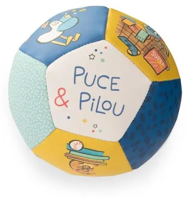 Image de Balle colorée Puce et Pilou, Moulin Roty