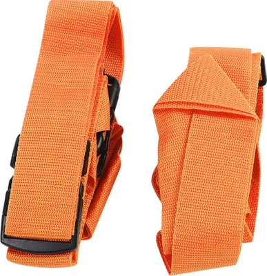 Produktbild von 1 Paar verstellbarer Nylon-Kreuz-Gepäckgurt, Reisekoffer, Codeschloss, Packgurt, Orange