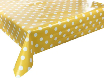 Obrázok produktu pre Olejová utierka Olejová utierka Umývateľná vodotesná záhradná utierka Žlté bodky Florista 01150-10 100x140 cm