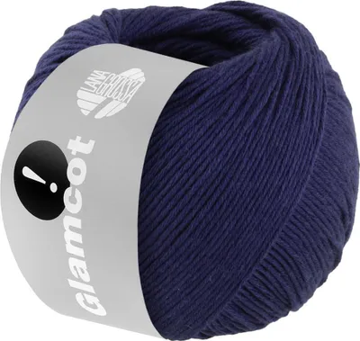 Produktbild von Lana Grossa GLAMCOT zart glänzende, multifile Baumwoll-Viskosemischung 155 m  Farbe 021 - Dunkelblau