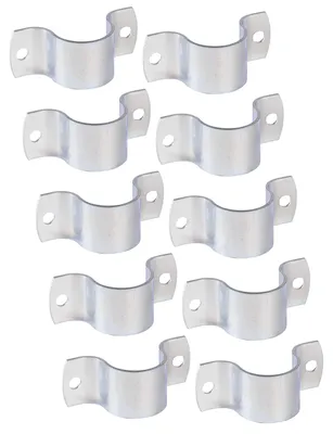 Produktbild von Alberts 844004 Rohrschelle, zum Aufschrauben, galvanisch verzinkt, dickschichtpassiviert, für Rohr-Ø1 2/3 Zoll, 10er Set