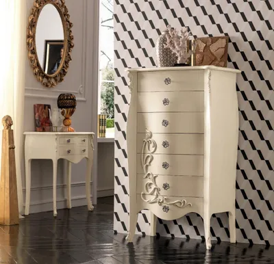 Produktbild von Nachttisch Nachtschrank Kommode Konsole Beistell mit Schublade Konsolen Designer