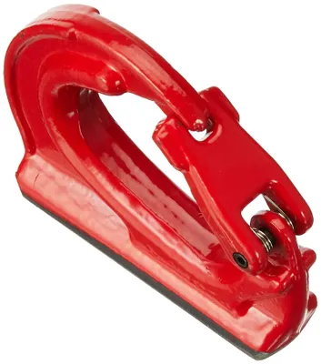 Anschlaghaken, 1,12 t Tragfähigkeit, rot, U-Form, Stahl