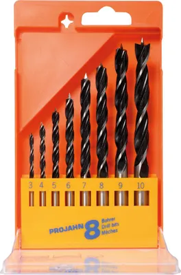 Immagine prodotto di Projahn Holz-Spiralbohrer-Satz 8tlg, 3-10mm ECO in Kunststoffkassette, 67040