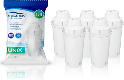 Obrázok produktu pre Aqualogis UniX 5-dielna sada filtračných vložiek - Vodný filter - vodný filter pre chladničky