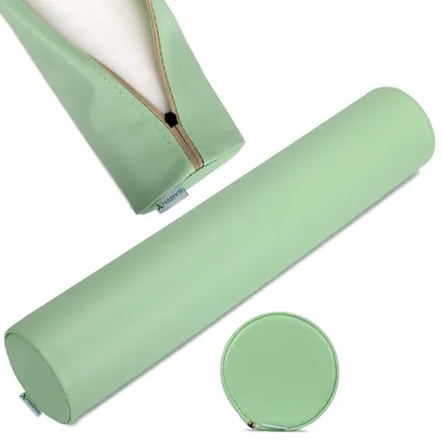 Produktbild von Habys Lagerungsrolle, Vollrolle, Nackenkissen, Lagerungskissen, Nackenrolle, Knierolle für Massage und Therapie, Fitnessrolle, 12x60cm Grün