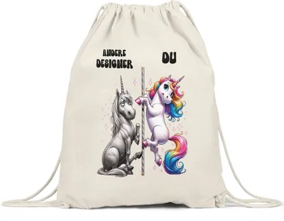 Produktbild von Andere Designer Du Einhorn Turnbeutel Design Künstler Photoshop Geschenk