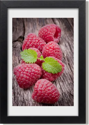 Produktbild von Bild 20x30 MDF-Rahmen, Wandkunst Himbeeren