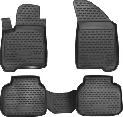 Produktbild von OMAC Fußmatten für Fiat Freemont 2011-2020 Passform Hoher Rand Gummi Schwarz