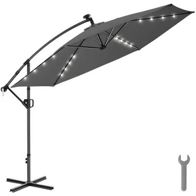 Produktbild von tectake® Ampelschirm Artemis 3,5 x 3,5 m, 360° drehbar mit Doppeldach