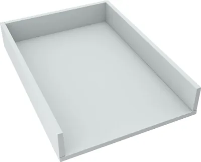 Produktbild von regalik Wickelaufsatz Universal, Wickeltischaufsatz für Kommoden in beliebiger Breite, Abnehmbar Wickelkommode aufsatz, Gerade Frontplatten, Aschgrau, 72cm x 54cm