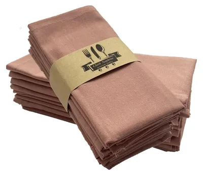Immagine prodotto di Tovaglioli di stoffa, cotone, rosa, 40 x 40 cm, set da 4