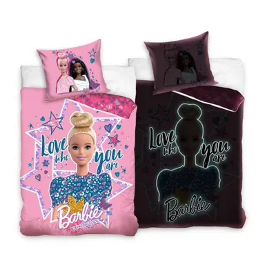 Produktbild von Barbie Bettbezug"glow in the dark" 140 x 200 cm, 100% Baumwolle