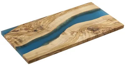 Produktbild von Zassenhaus Servierbrett, Olive blau 45 x 22 x 1,5 cm