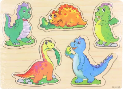 Immagine prodotto di Dinosauri puzzle in legno