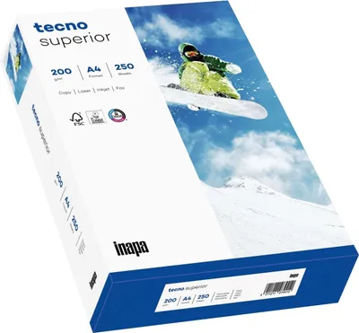 Produktbild von Multifunktionspapier tecno Superior A4 200 g/qm weiß VE=4x250 Blatt