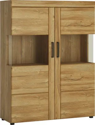 Produktbild von Wohn-/Esszimmer Highboard in Grandson Eiche Nb. CARIATI-129, B/H/T ca. 101,9/133/37,4 cm