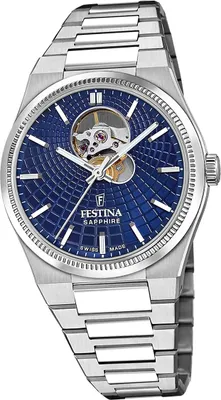 Produktbild von Festina Herrenuhr Swiss Made Armbanduhr Edelstahl silber D2UF20053/2