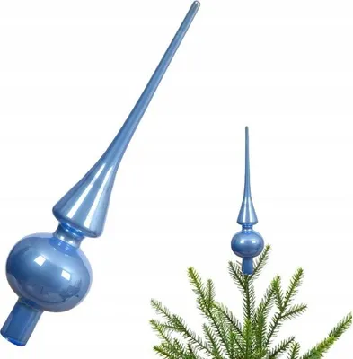 Productafbeelding van Piek glas d6h26 cm sky blauw I Decoris
