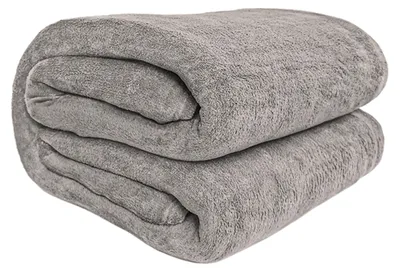 Zdjęcie produktu dla Koc pled narzuta dwustronna ciepły gruby na prezent Tago 200x220 szary