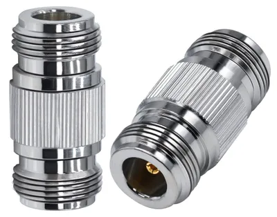 2er-Pack N-Buchse auf N-Buchse Koaxialadapter 50 Ohm