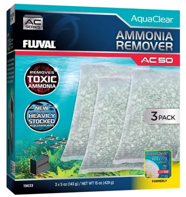 Imagen del producto de Filtro Fluval AC50. Paquete económico de 3 unidades para eliminar amoníaco