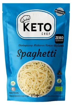 MAKARON (KONJAC) SPAGHETTI BEZGLUTENOWY BIO 270 g (200 g) - KETO CHEF