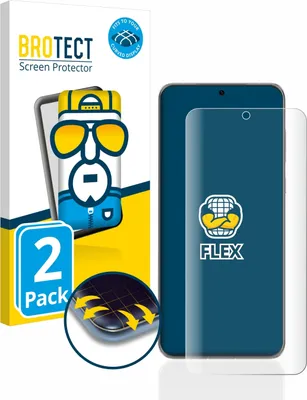 Produktbild von 2x BROTECT Fullscreen Schutzfolie für Huawei P60 Pro Displayschutz Folie Fullcover Klar Transparent