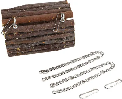Productafbeelding van Hamster - Kauwspeelgoed, hangbrug, geschikt voor kleine dieren, kooiaccessoire, ophangketting, multifunctioneel