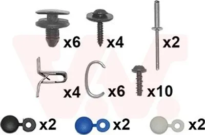 Produktbild von VAN WEZEL Montagesatz Stoßfänger 0934794 Vorne für CITROËN C3 II (SC)