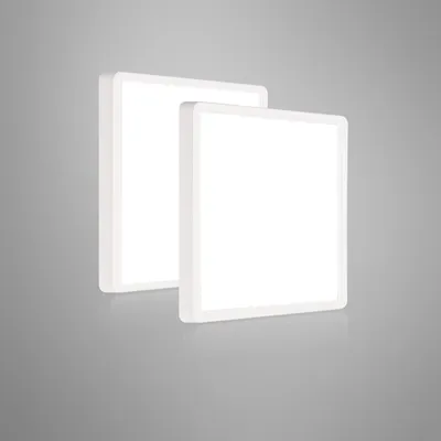 Produktbild von Ouyulong LED-Deckenleuchte, 18 W, 4000 K, Weiß, 2 Stück, 23 x 23 cm