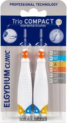 Image de Elgydium Clinic Trio Compact 123 - 2 brosses interdentaires dans un paquet