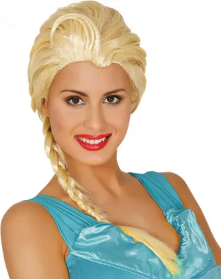 Produktbild von blond geflochtene Königin Prinzessin des Eises Perücke für Damen